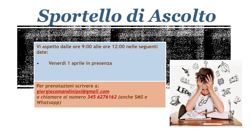 Sportello ascolto